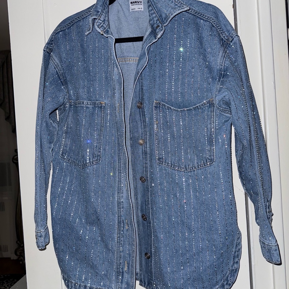 Blue Denim Button Down Shirt